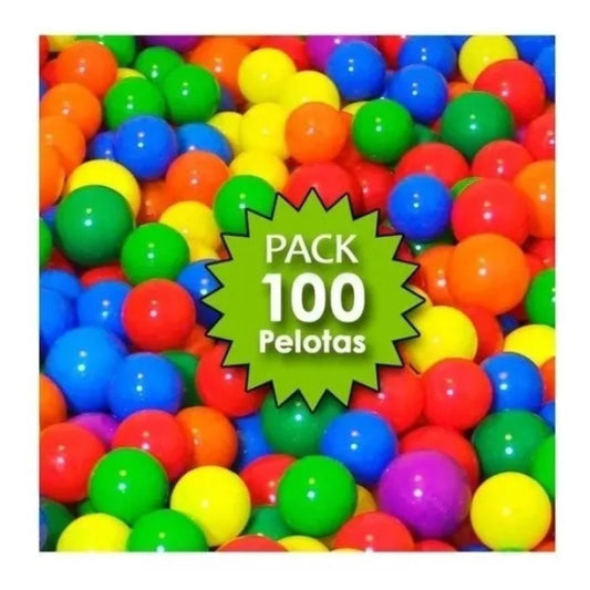 Pack 100 Pelotas Plásticas Para Piscina